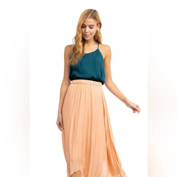 Margarita Silky Racerback Tank Top Teal - Picture 1 of 6